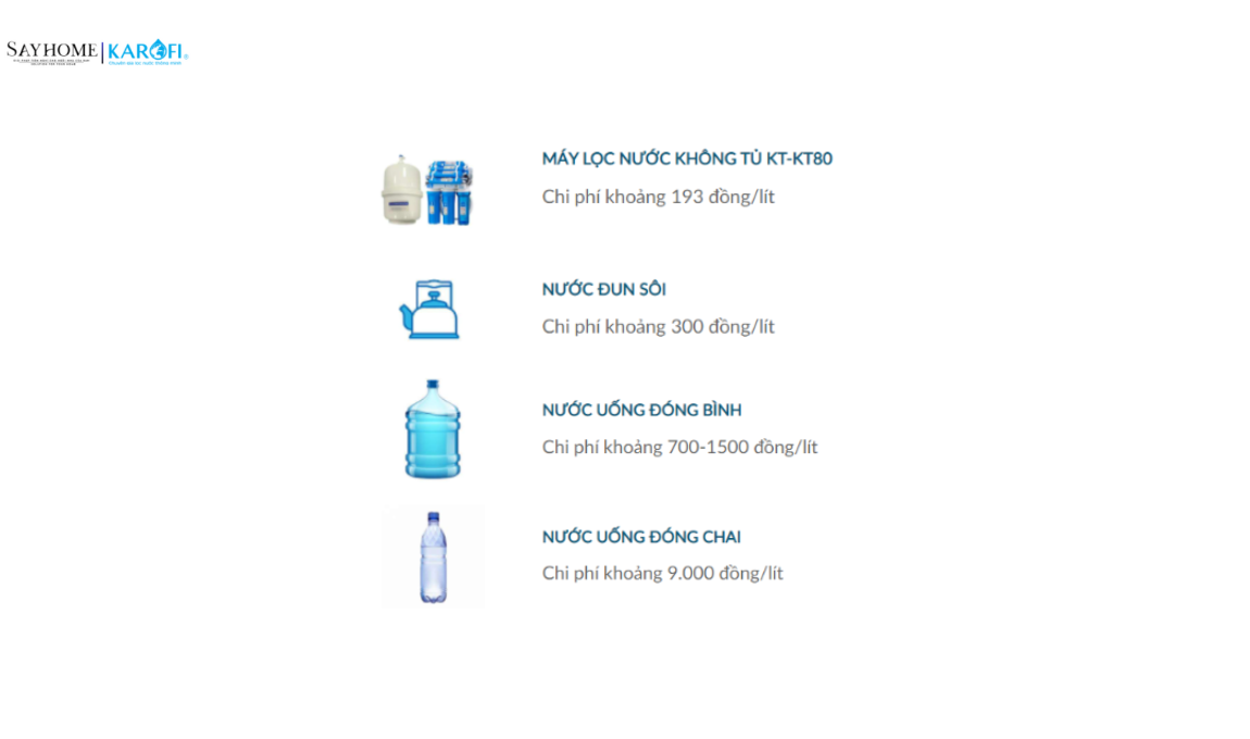 Máy lọc nước không tủ 8 lõi lọc Karofi KT-KT80 tại thành phố Hồ Chí Minh
