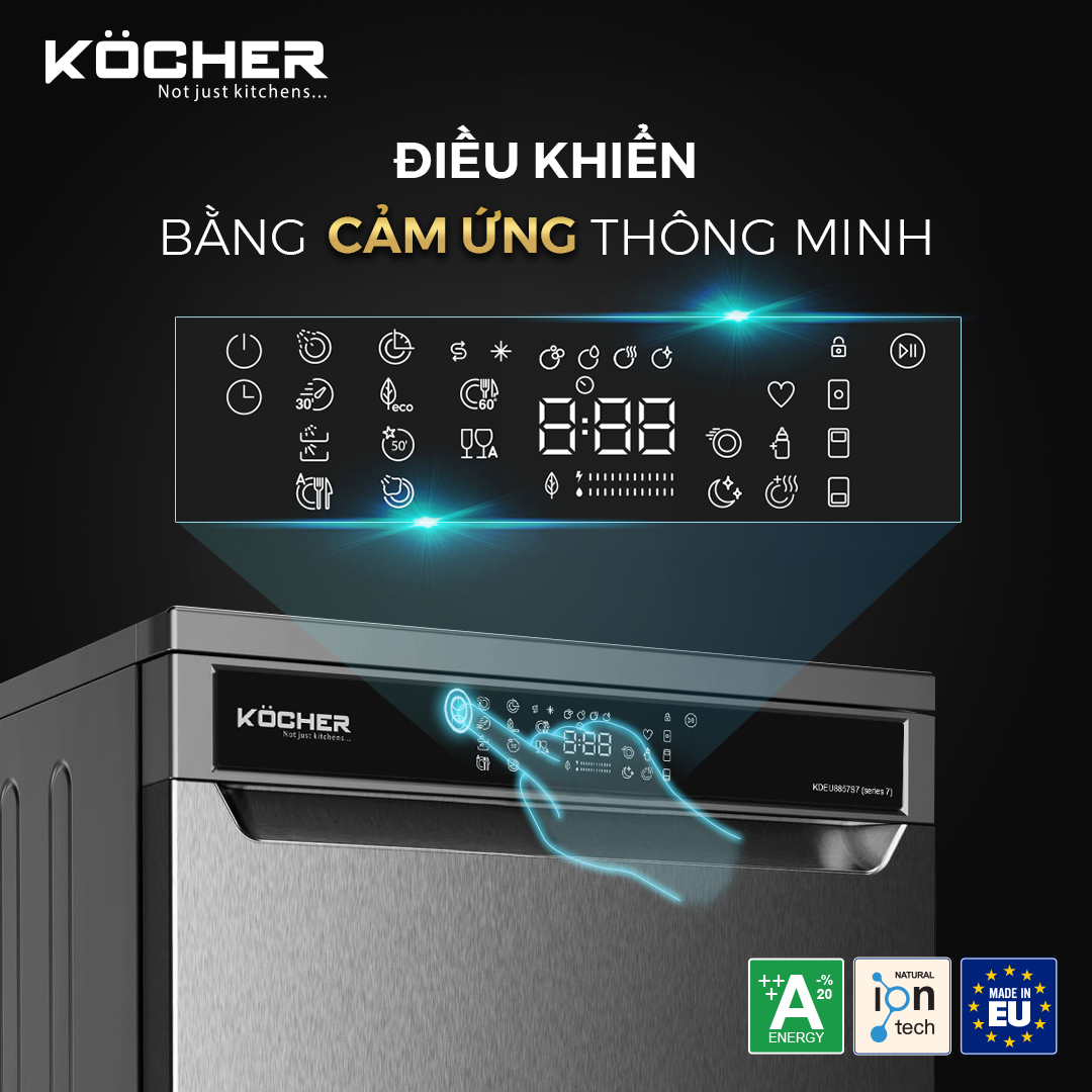 Máy rửa bát Kocher KDEU 8855S7 Series 7 tại thành phố Hồ Chí Minh