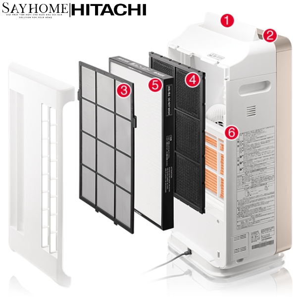 Máy lọc không khí và tạo ẩm diện tích phòng 53m2 EP-M70E tại thành phố Hồ Chí Minh