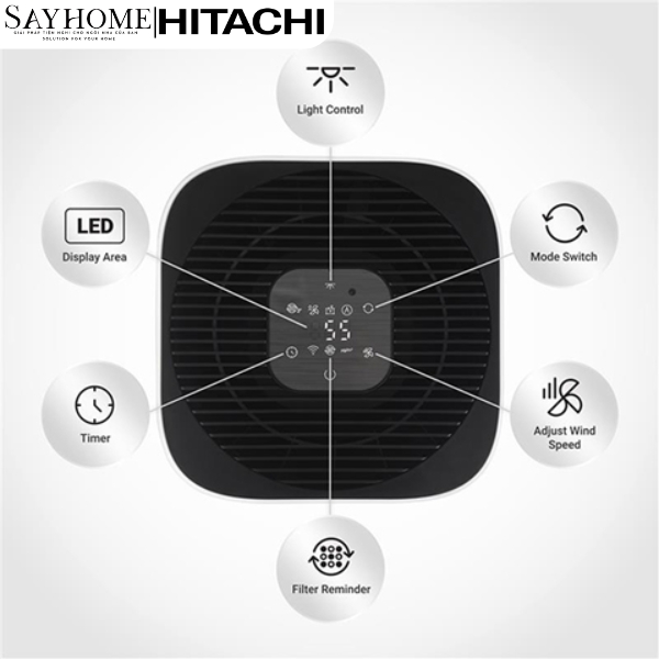 Máy lọc không khí màn hình kỹ thuật số, diện tích phòng 48m2 EP-TZ50 NEW tại thành phố Hồ Chí Minh