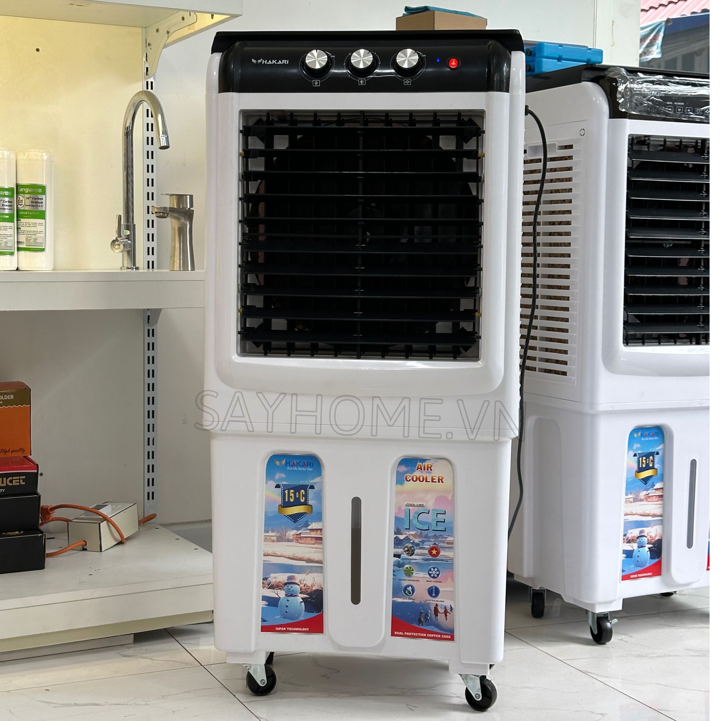 Quạt hơi nước Hakari 55 Lít HK- 55 phím cơ - quạt điều hòa tại thành phố Hồ Chí Minh