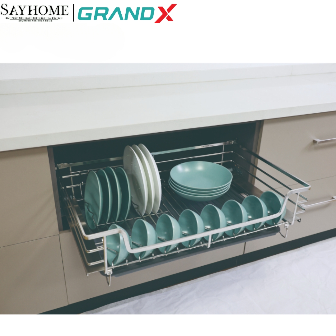 GIÁ BÁT ĐĨA NAN OVAL INOX SUS304 GRANDX XD.60M, XD.70M, XD.80M, XD.90M-SAYHOME