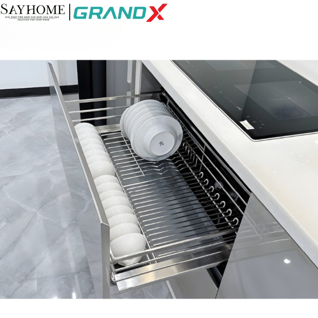 GIÁ BÁT ĐĨA NAN OVAL INOX SUS304 GRANDX XD.60M, XD.70M, XD.80M, XD.90M-SAYHOME