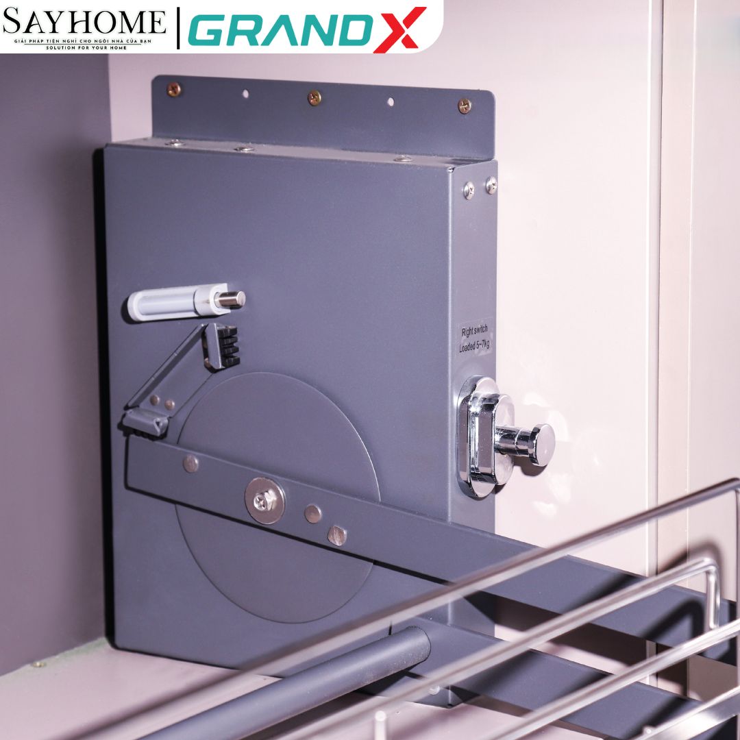 GIÁ BÁT NÂNG HẠ 2 TẦNG NAN DẸT, INOX SUS304 GRAND X XL.60S - sayhome