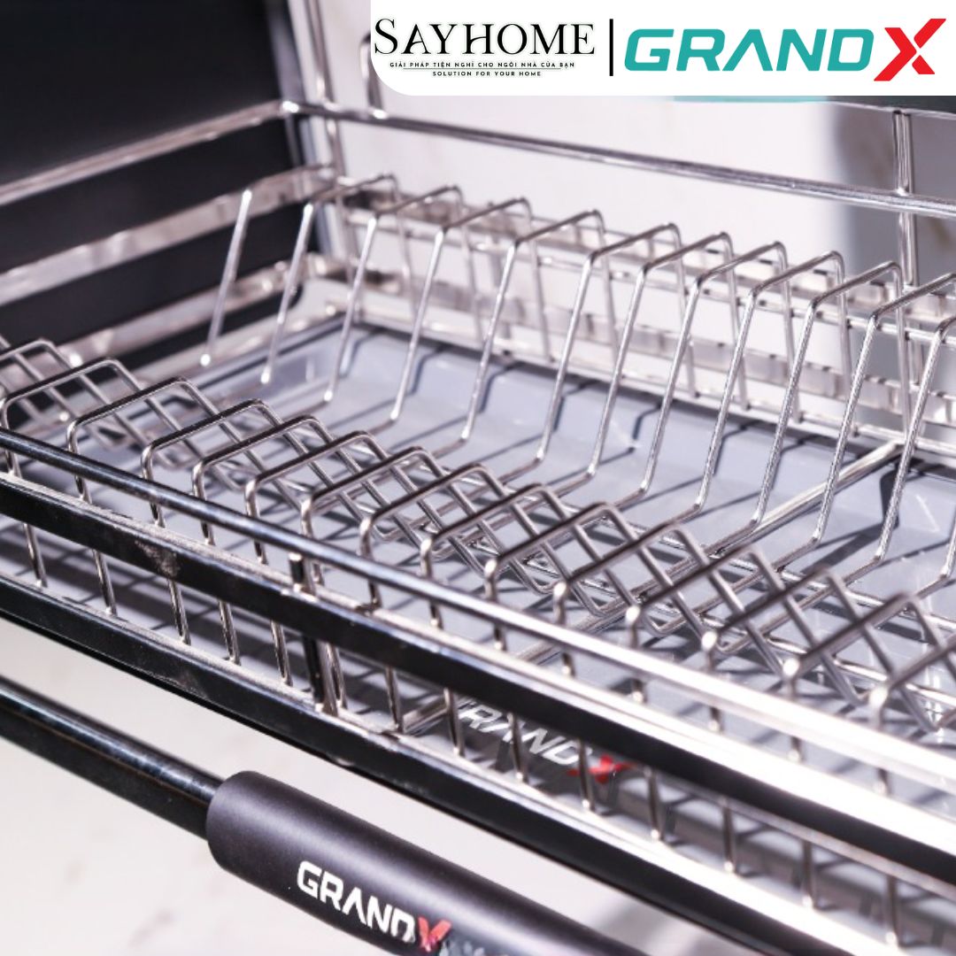 GIÁ BÁT NÂNG HẠ 2 TẦNG NAN DẸT, INOX SUS304 GRAND X XL.60S - sayhome