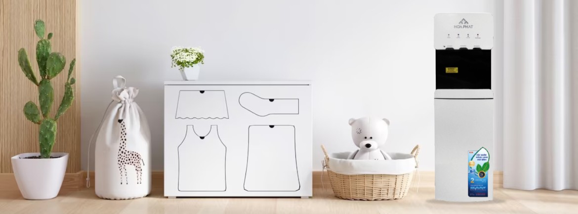 CÂY NƯỚC NÓNG LẠNH HÚT BÌNH HÒA PHÁT HWP B1CI SAYHOME