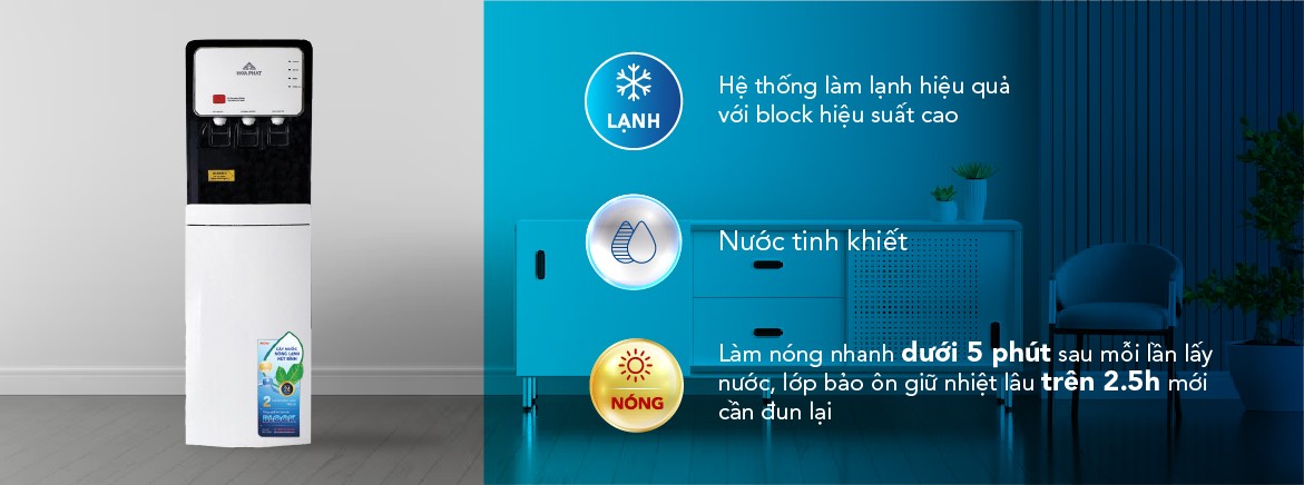 CÂY NƯỚC NÓNG LẠNH HÚT BÌNH HÒA PHÁT HWP B2CI SAYHOME