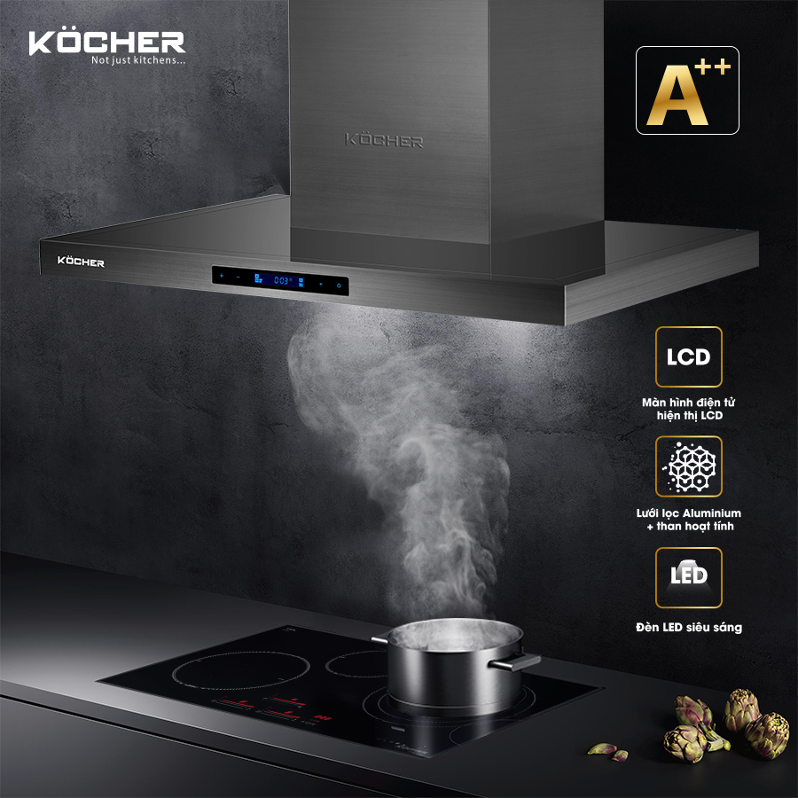 Máy hút mùi kính vác Kocher K-225MI tại thành phố Hồ Chí Minh