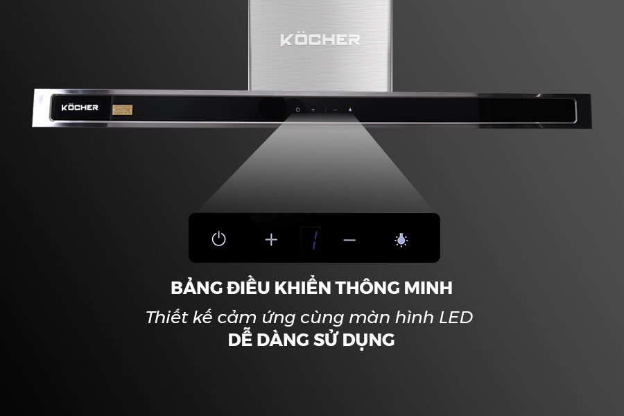 Máy hút mùi kính cong KOCHER K-225D tại thành phố Hồ Chí Minh