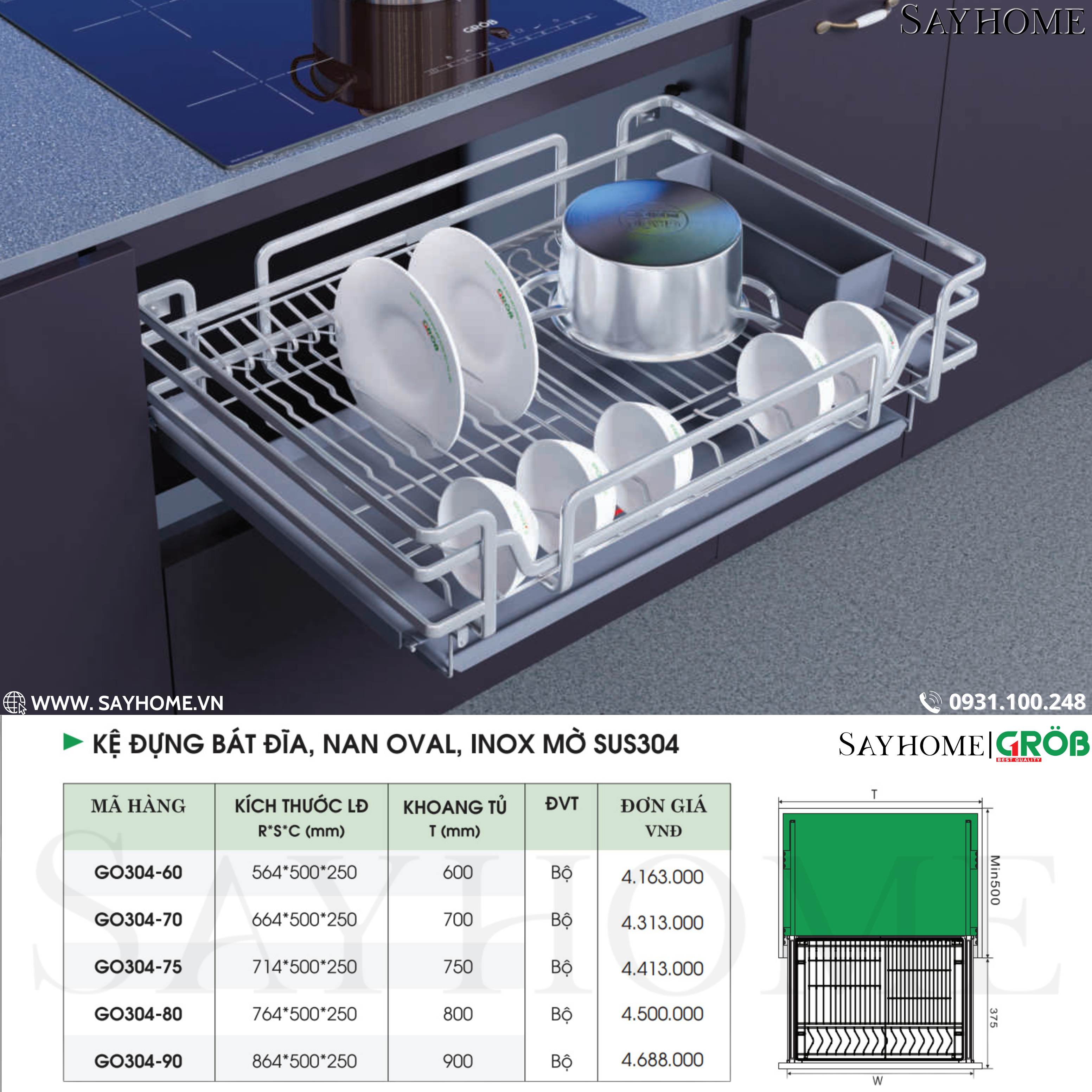 COMBO Phụ kiện tủ bếp cao cấp GROB - Combo 1 tại thành phố Hồ Chí Minh