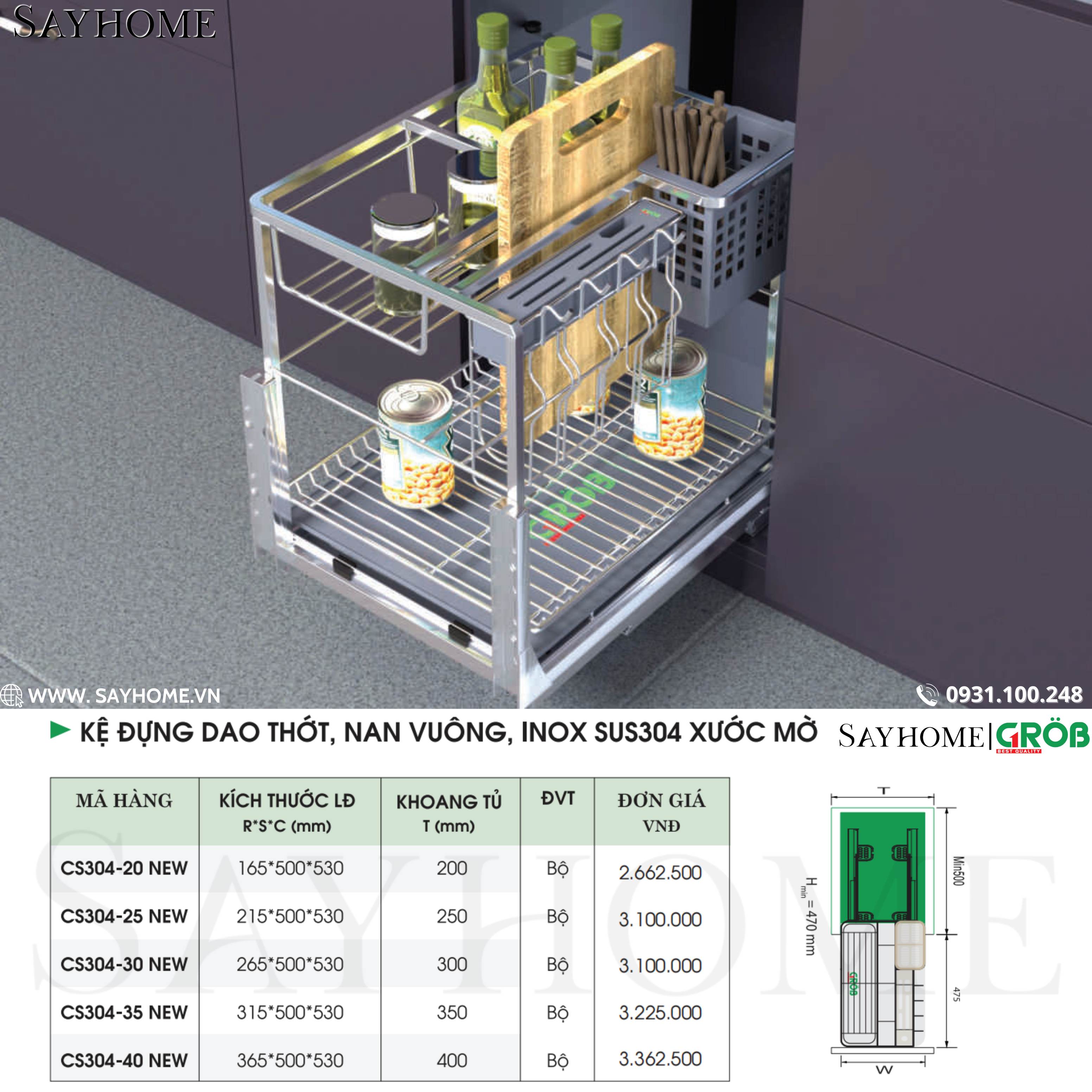 COMBO Phụ kiện tủ bếp cao cấp GROB - Combo 10 tại thành phố Hồ Chí Minh