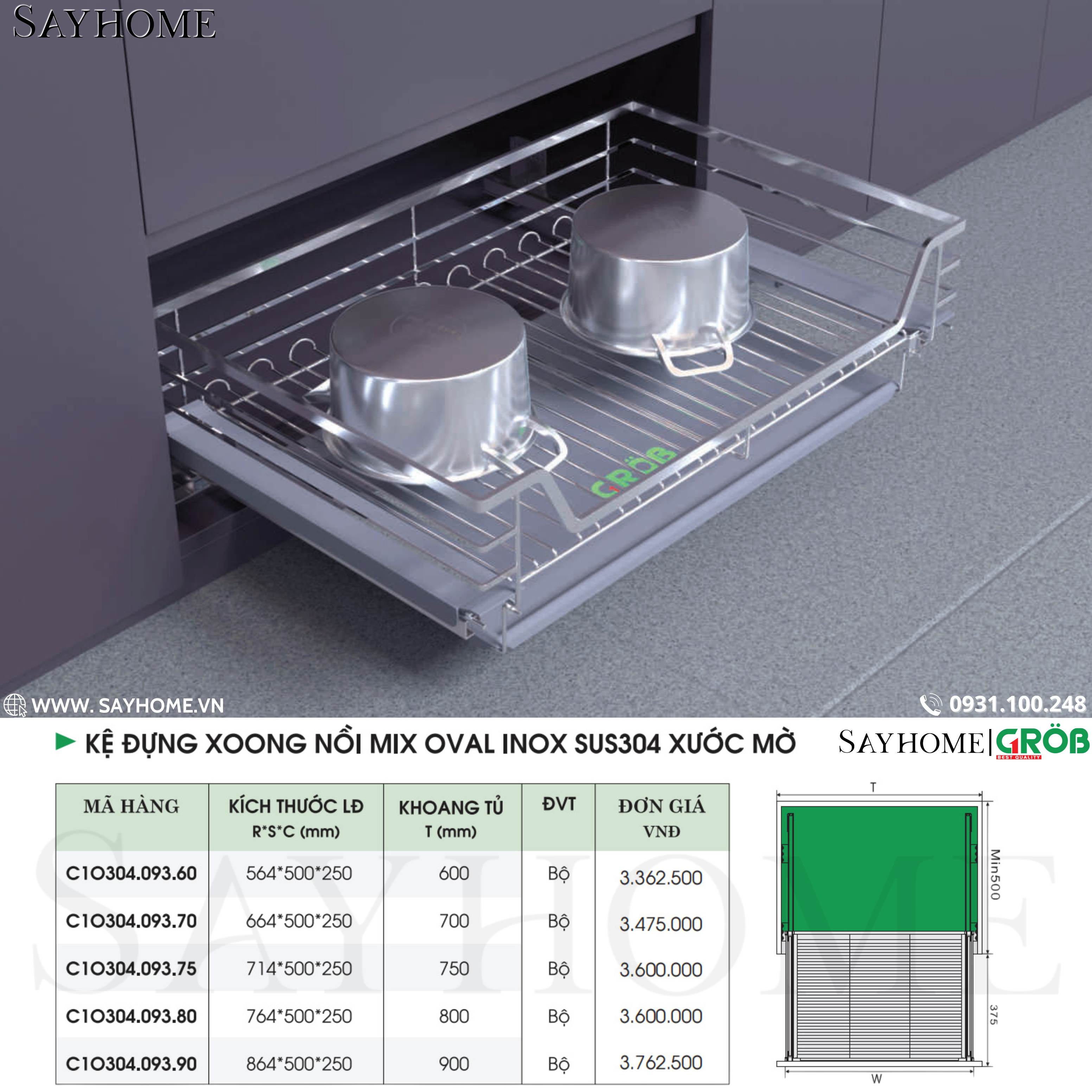 COMBO Phụ kiện tủ bếp cao cấp GROB - Combo 3 tại thành phố Hồ Chí Minh