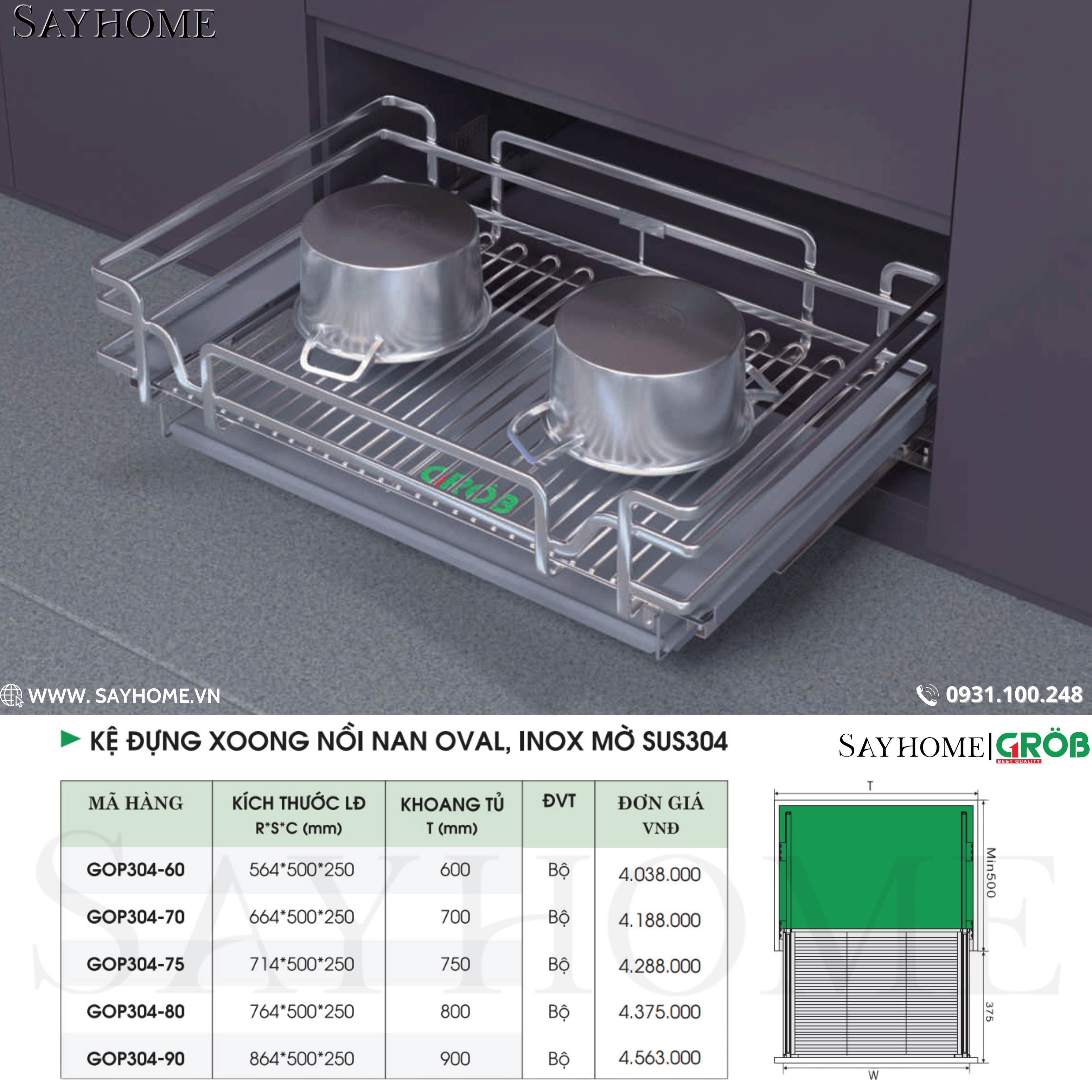 COMBO Phụ kiện tủ bếp cao cấp GROB - Combo 1 tại thành phố Hồ Chí Minh