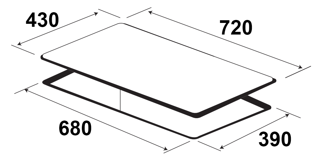 Bếp từ đôi KAFF KF-308II - Bảo hành chính hãng 5 năm