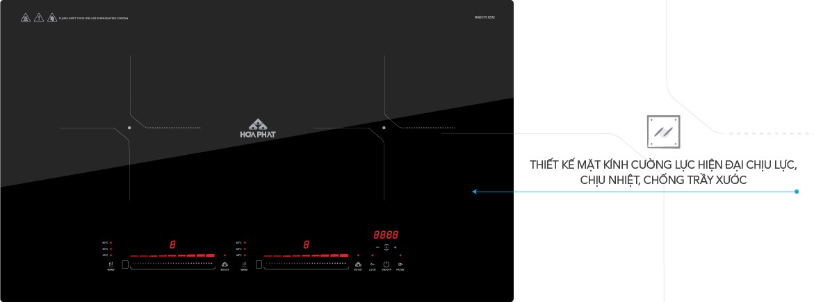 Bếp từ đôi Hoà Phát HPC D21A2 tại thành phố Hồ Chí Minh