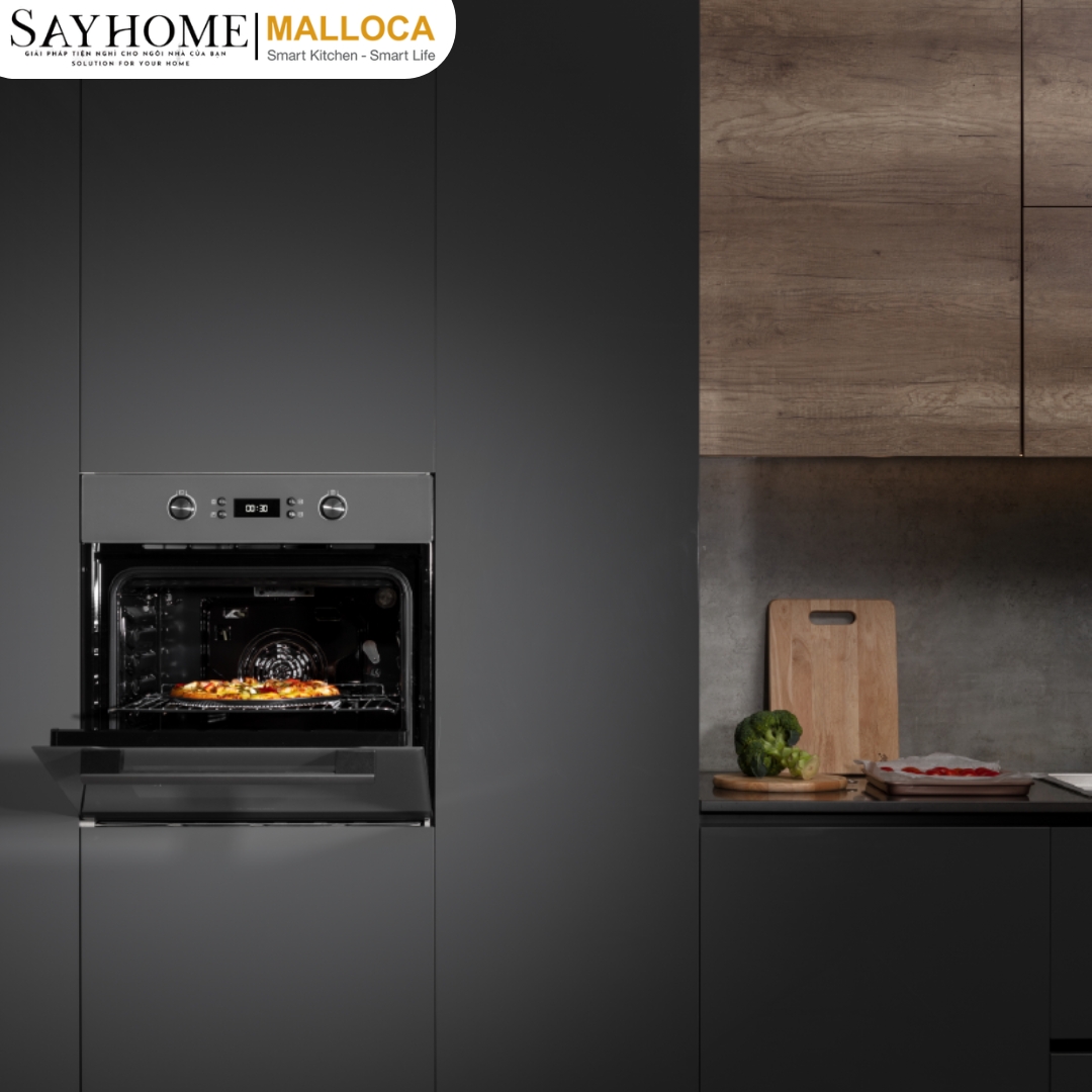 Lò nướng điện âm tủ dung tích 65 Lít Malloca MOV-659 PGR tại thành phố Hồ Chí Minh
