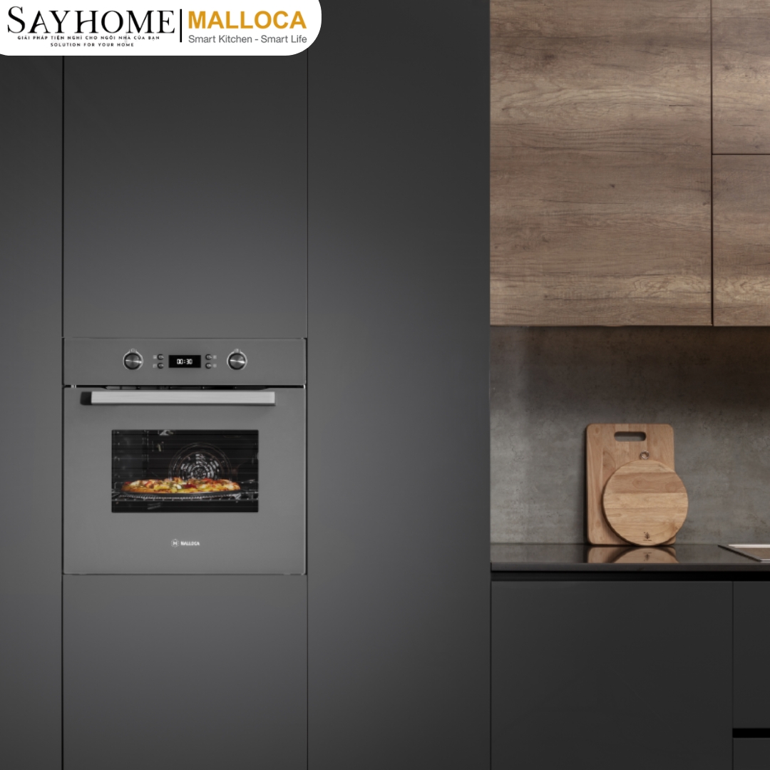 Lò nướng điện âm tủ dung tích 65 Lít Malloca MOV-659 PGR tại thành phố Hồ Chí Minh