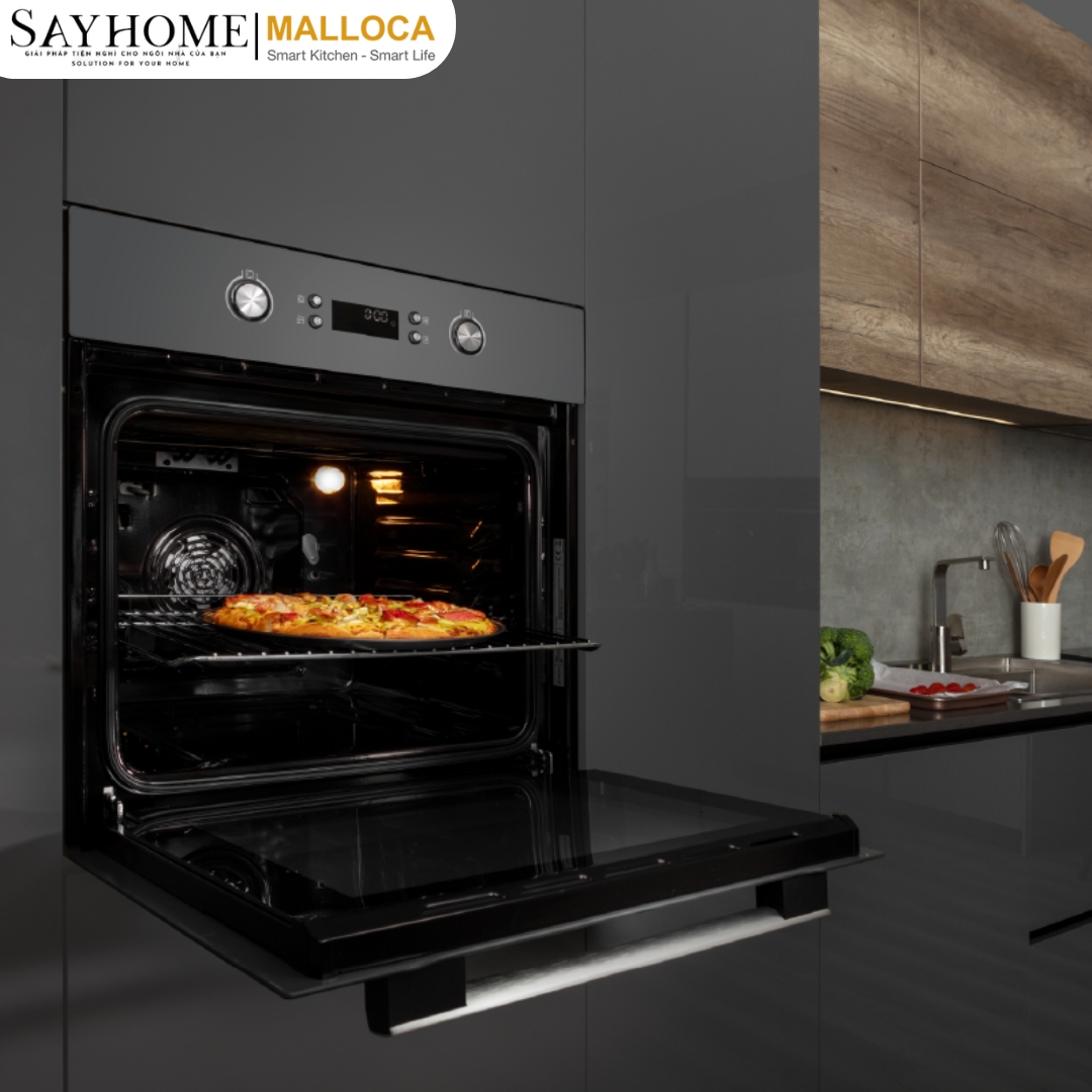 Lò nướng điện âm tủ dung tích 65 Lít Malloca MOV-659 PGR tại thành phố Hồ Chí Minh