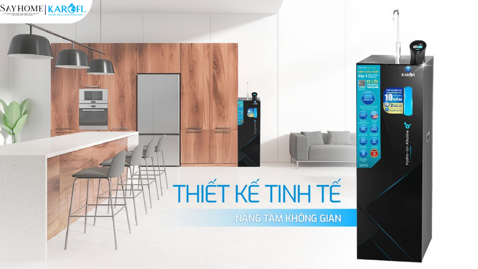 Máy lọc nước nóng lạnh Hydro-ion kiềm Karofi 12 lõi lọc KAE-S68 tại thành phố Hồ Chí Minh