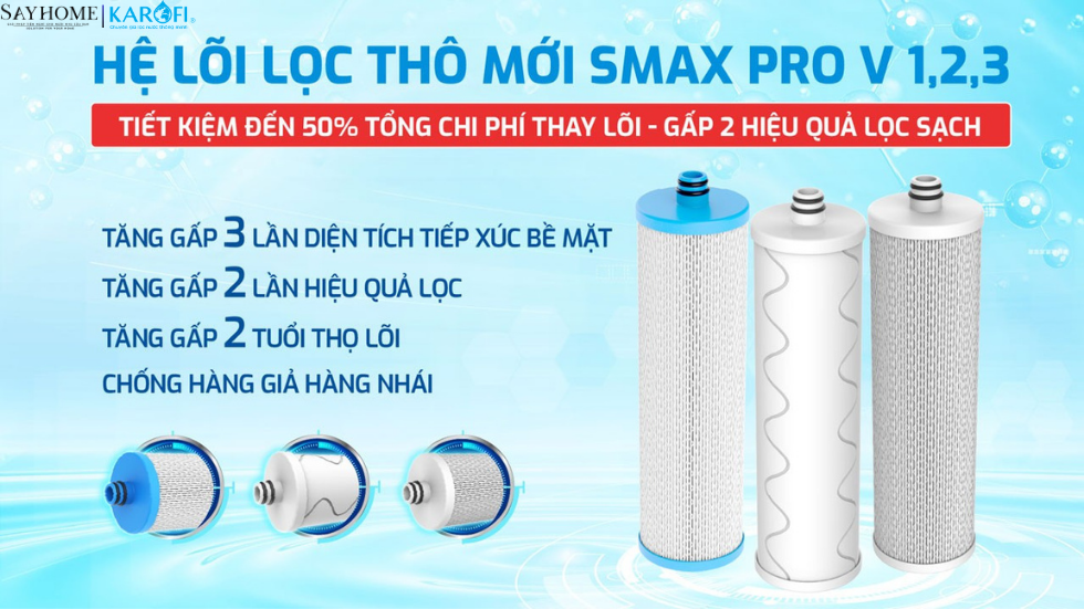 Máy lọc nước nóng lạnh Hydro-ion kiềm Karofi 12 lõi lọc KAE-S68 tại thành phố Hồ Chí Minh