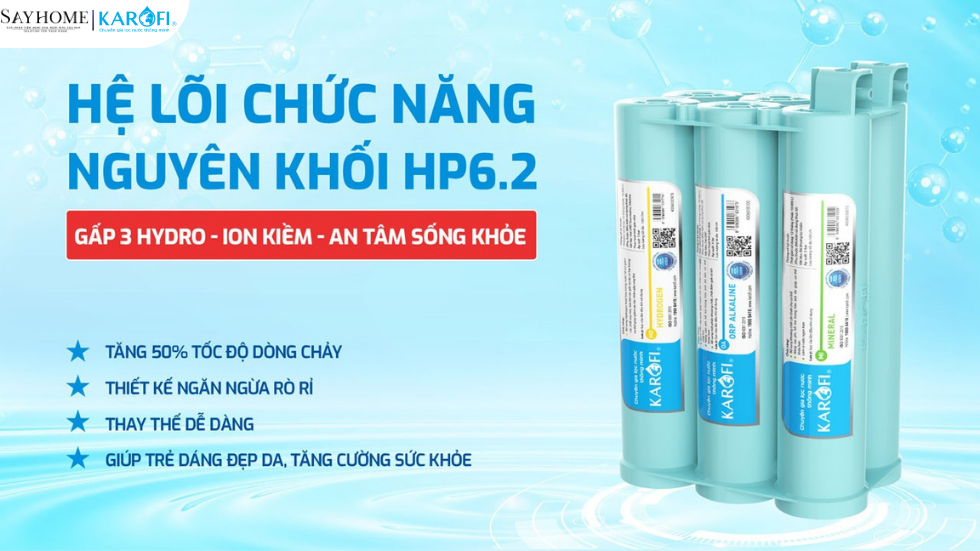 Máy lọc nước nóng lạnh Hydro-ion kiềm Karofi 12 lõi lọc KAE-S68 tại thành phố Hồ Chí Minh