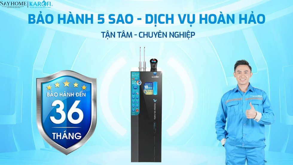 Máy lọc nước nóng lạnh ion kiềm KAROFI 12 lõi lọc KAE-S86 tại thánh phố Hồ Chí Minh