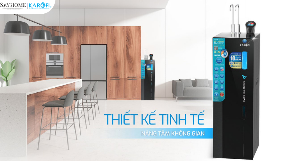 Máy lọc nước nóng lạnh ion kiềm KAROFI 12 lõi lọc KAE-S86 tại thánh phố Hồ Chí Minh