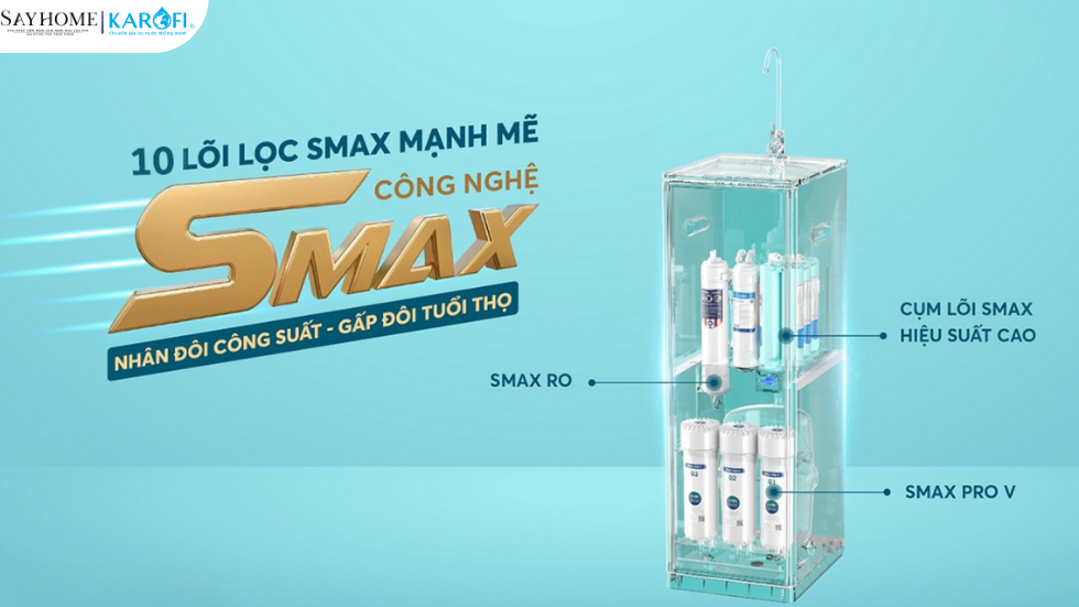 Máy lọc nước tủ đứng KAROFI 10 lõi lọc KAQ-D36 tại thành phố Hồ Chí Minh