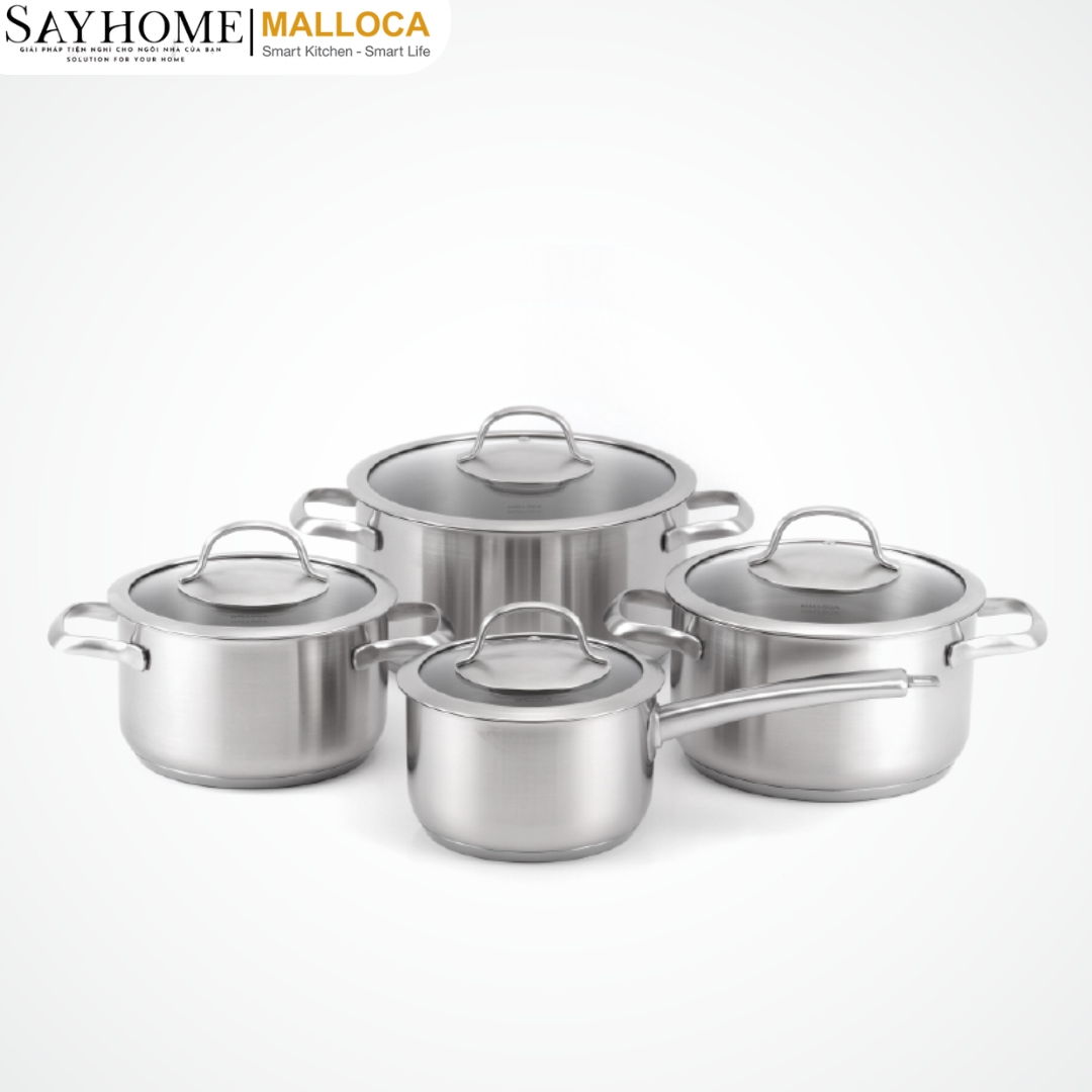 Bộ nồi inox 8 món Malloca SA-4002 tại thành phố Hồ Chí Minh