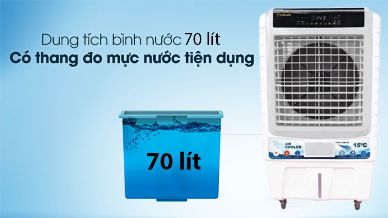 Quạt hơi nước Hakari 70 Lít - Cảm ứng và remote - Quạt điều hoà tại thành phố Hồ Chí Minh