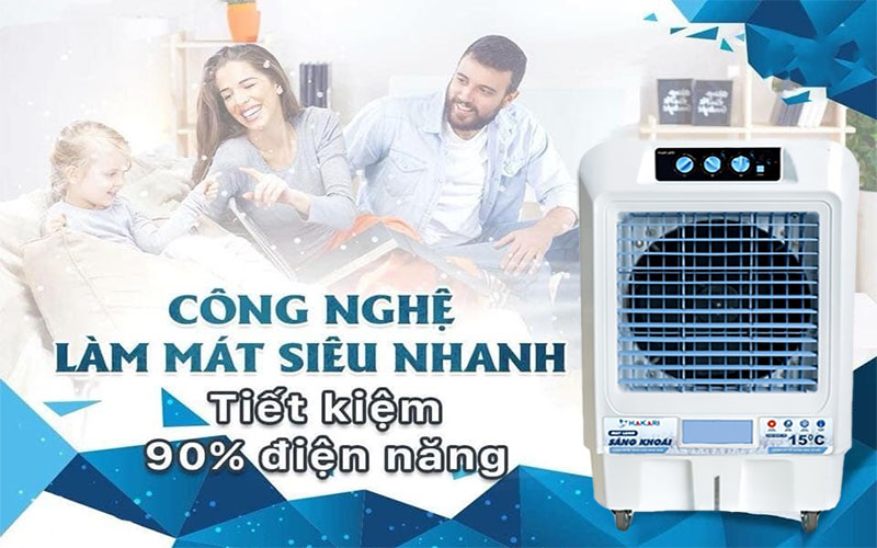 Quạt hơi nước Hakari 100 Lít 550W HK-90 tại thành phố Hồ Chí Minh