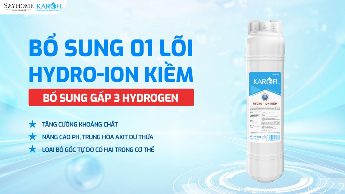 Máy lọc nước Hydro-ion kiềm nóng lạnh Karofi 12 lõi lọc KAE-S688 tại thành phố Hồ Chí Minh