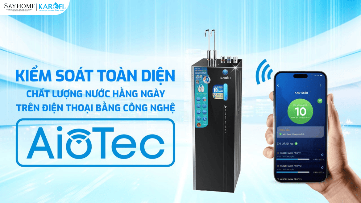 Máy lọc nước Hydro-ion kiềm nóng lạnh Karofi 12 lõi lọc KAE-S688 tại thành phố Hồ Chí Minh
