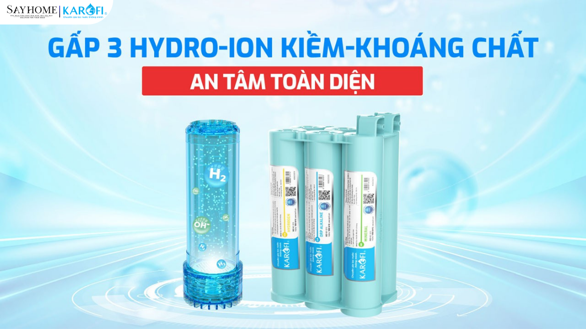 Máy lọc nước Hydro-ion kiềm nóng lạnh Karofi 12 lõi lọc KAE-S688 tại thành phố Hồ Chí Minh