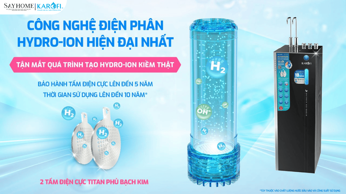 Máy lọc nước Hydro-ion kiềm nóng lạnh Karofi 12 lõi lọc KAE-S688 tại thành phố Hồ Chí Minh