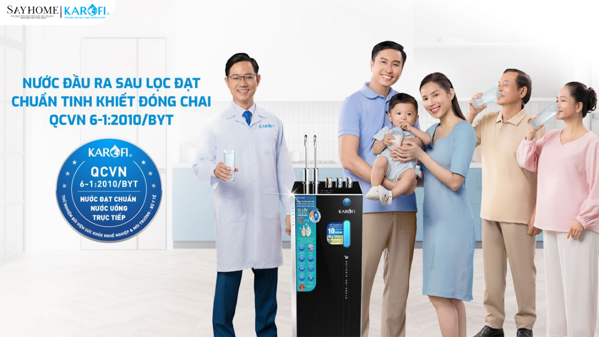 Máy lọc nước Hydro-ion kiềm nóng lạnh Karofi 12 lõi lọc KAE-S688 tại thành phố Hồ Chí Minh