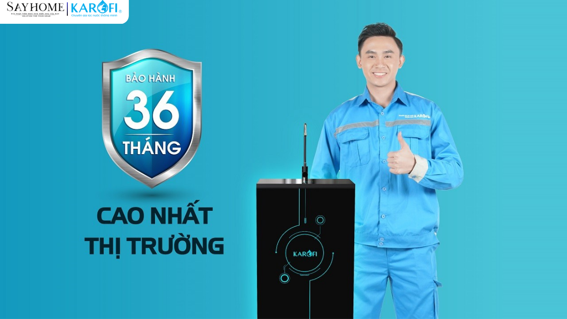 Máy lọc nước Karofi 10 lõi lọc ERO100V tại thành phố Hồ Chí Minh