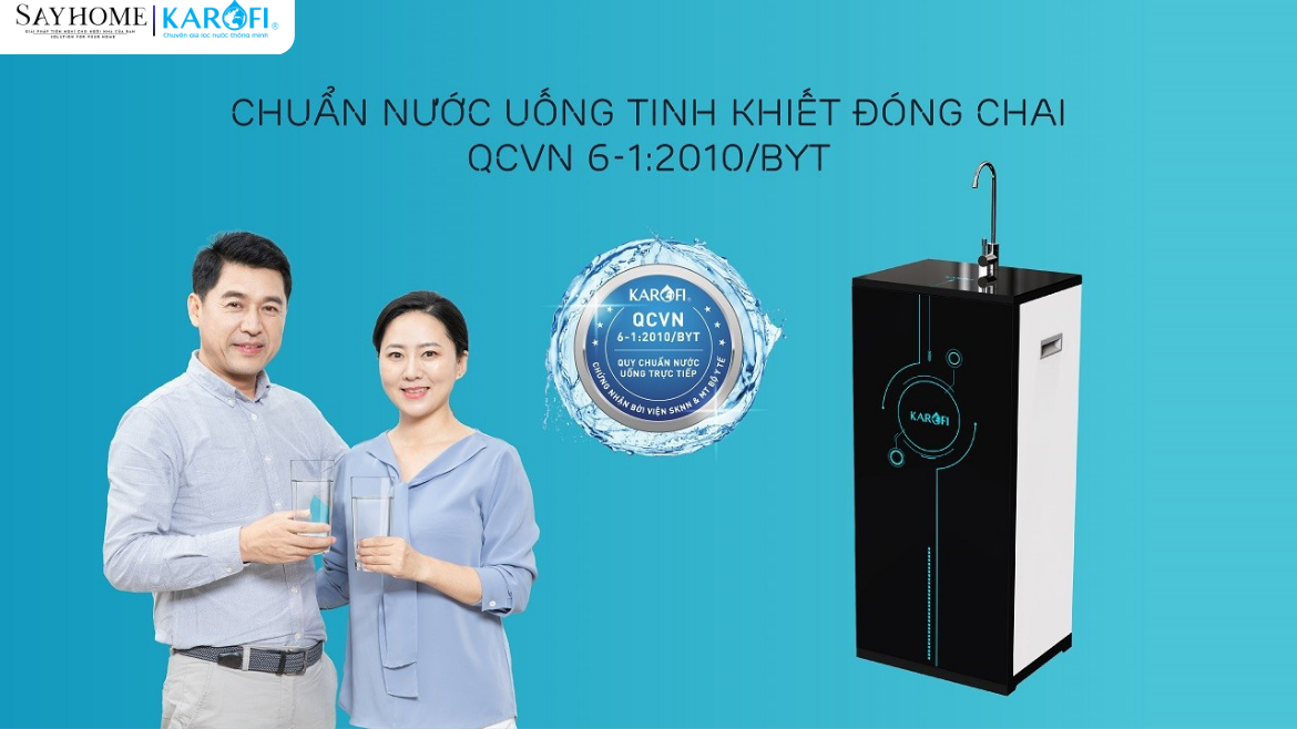 Máy lọc nước Karofi 10 lõi lọc ERO100V tại thành phố Hồ Chí Minh
