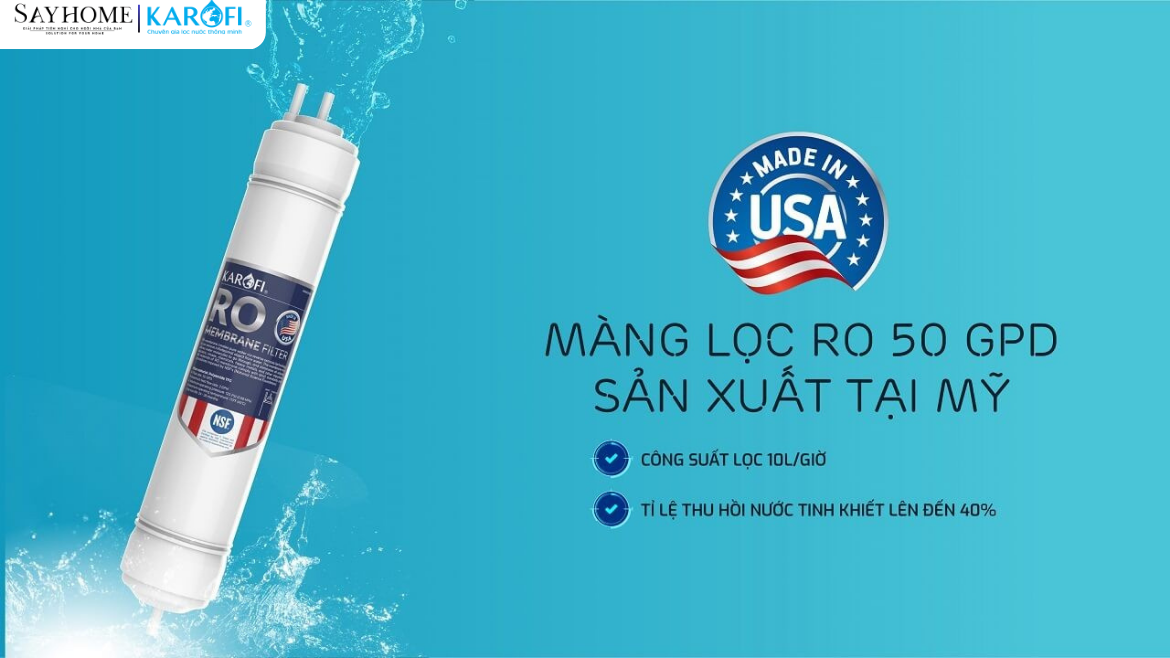 Máy lọc nước Karofi 10 lõi lọc ERO100V tại thành phố Hồ Chí Minh