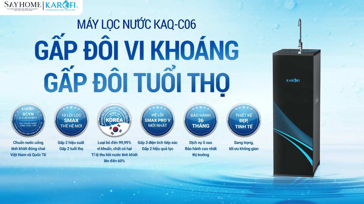Máy lọc nước tủ đứng Karofi 10 lõi lọc KAQ-C06 thành phố Hồ Chí Minh