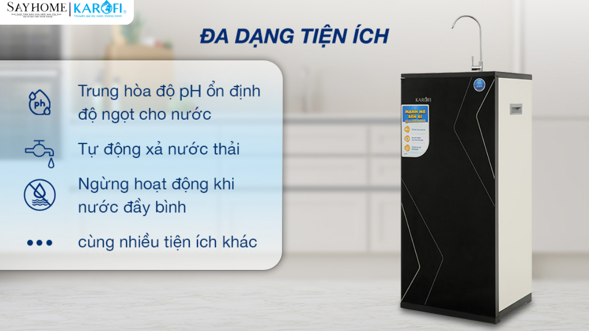 Máy lọc nước tủ đứng Karofi 10 lõi lọc KAQ-X16 tại thành phố Hồ Chí Minh