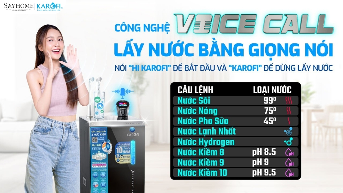 Máy lọc nước nóng lạnh Hydro-ion kiềm 13 lõi lọc Karofi KAE-S88 PROMAX tại thành phố Hò Chí Minh