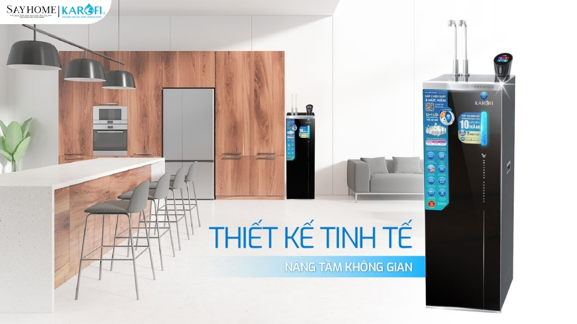 Máy lọc nước nóng lạnh Hydro-ion kiềm 13 lõi lọc Karofi KAE-S88 PROMAX tại thành phố Hò Chí Minh