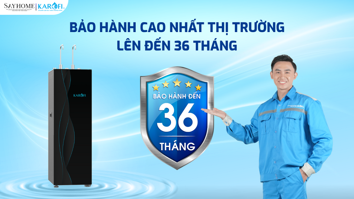 Máy lọc nước nóng lạnh Karofi 11 lõi lọc KAD-X68 tại thành phố Hồ Chí Minh