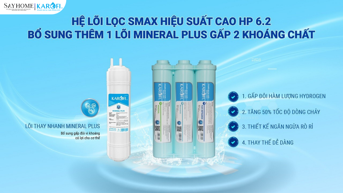 Máy lọc nước nóng lạnh Karofi 11 lõi lọc KAD-X68 tại thành phố Hồ Chí Minh