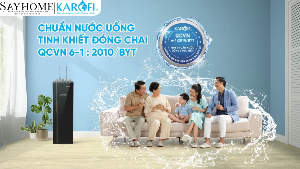 Máy lọc nước tủ đứng 10 lõi RO Karofi Livotec 616 tại thành phố Hồ Chí Minh
