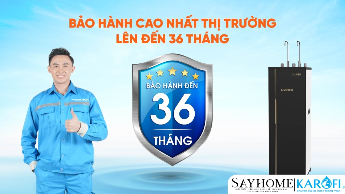 Máy lọc nước tủ đứng 10 lõi RO Karofi Livotec 616 tại thành phố Hồ Chí Minh