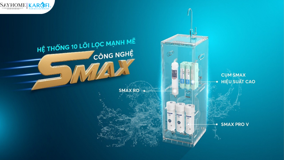 Máy lọc nước tủ đứng 10 lõi lọc KAROFI KAQ-D58 tại thành phố Hồ Chí Minh