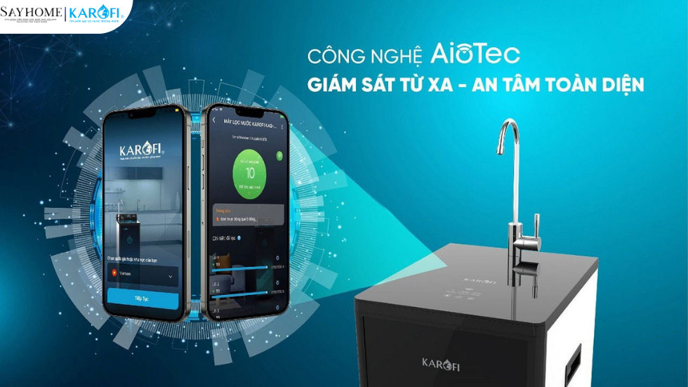 Máy lọc nước tủ đứng 10 lõi lọc KAROFI KAQ-D58 tại thành phố Hồ Chí Minh