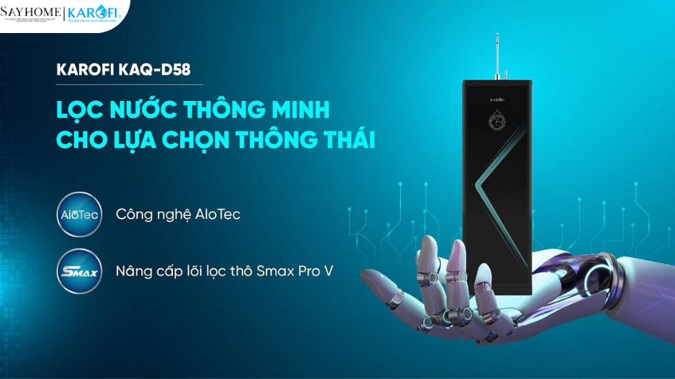 Máy lọc nước tủ đứng 10 lõi lọc KAROFI KAQ-D58 tại thành phố Hồ Chí Minh